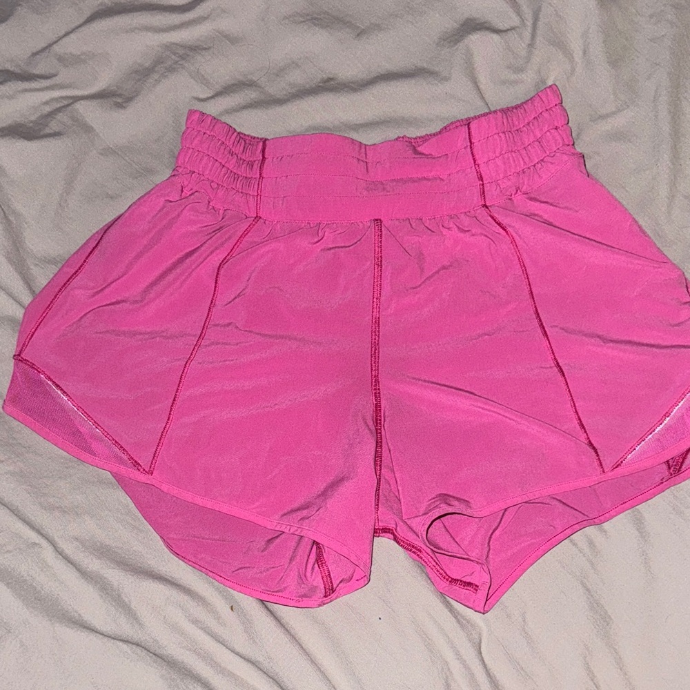 lululemon athletica Bright Pink Athletic Shorts